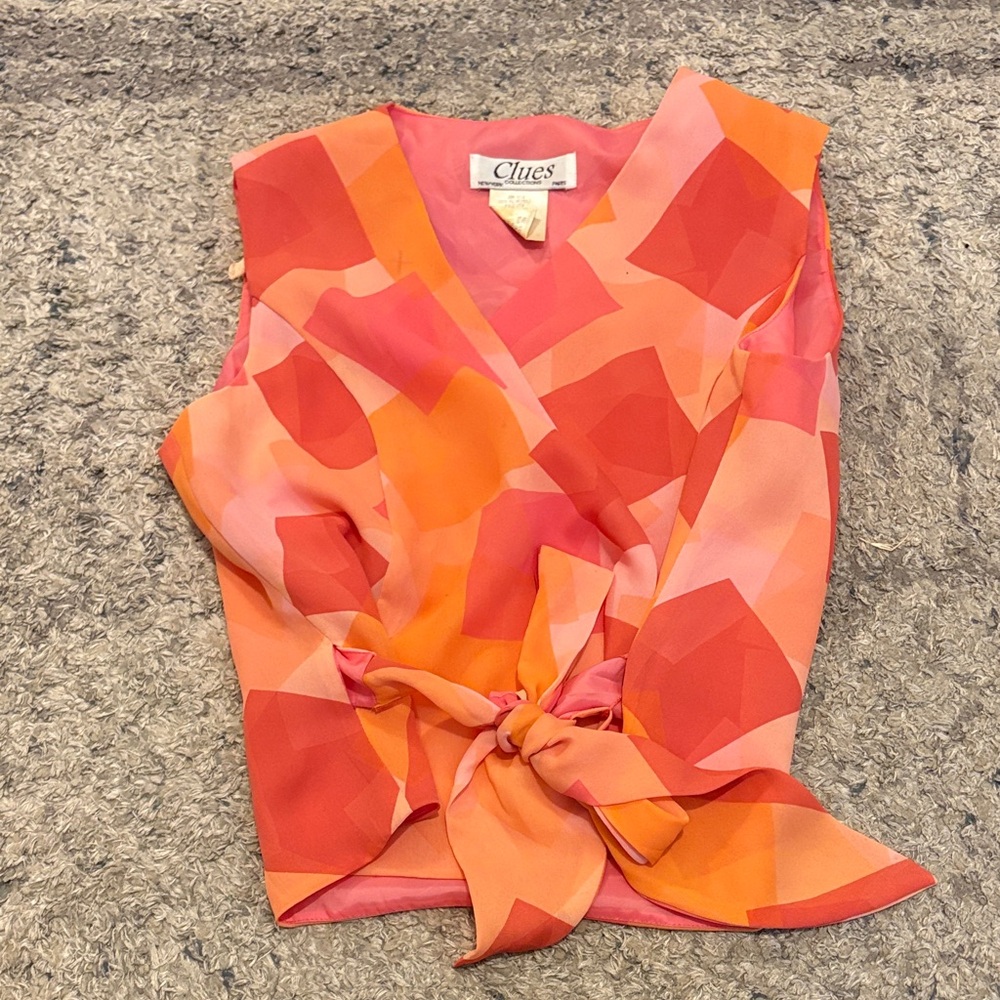 Vintage Wrap Top - 70s / 80s